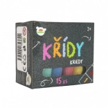 Crete colorate pentru trotuar în cutie, 15 bucăți