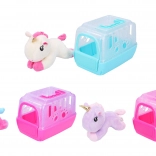 Unicorn în cutie de transport