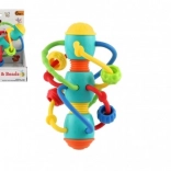 Zornici spiralate și inel de dentiție cu bile pentru bebeluși