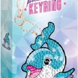 Pictură cu diamante – pandantiv delfin