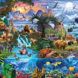 EUROGRAPHICS Puzzle Animalele lumii 5000 piese
