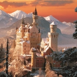 Puzzle Castelul Neuschwanstein de Iarnă 3000 Piese Trefl