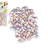 Mărgele din plastic cu alfabet 300 buc