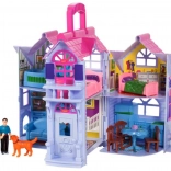 Casă de păpuși pliabilă colorată