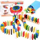 domino colorat din lemn 300 buc Jokomisiada