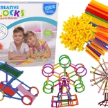 Set de construcție cu bețe și paie