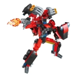 qman iron fist commander – robot transformabil și vehicul de luptă, 333 piese