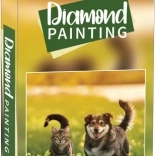 Pictură cu diamante Prieteni în poiană 30x40 cm