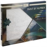 pictură după numere pe pânză peisaj 30 × 40 cm