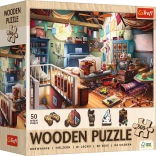 Trefl puzzle din lemn Comoara podului cu 501 piese