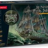 Puzzle 3D luminos corabie Olandezul Zburător 360 piese