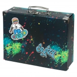 Geantă școlară pliabilă Baagl Chill cu ornamente metalice