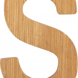 Literă S din bambus small foot