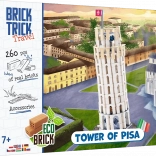 Set de construcție din cărămidă BRICK TRICK Travel – Turnul înclinat din Pisa (260 piese)