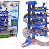 Parcare poliție cu patru etaje 1:64 cu sunete și lumini