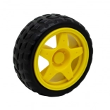 roată din plastic cu anvelopă pentru robot Arduino 65 mm