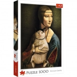 Puzzle 1000 piese Doamnă cu pisica