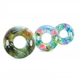 Colac de înot gonflabil cu mânere 97 cm – motiv tropical