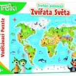 Puzzle Trefliki Descoperă Animalele Lumii 48 Piese