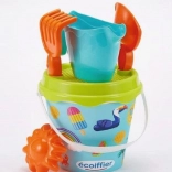 Găletușă pentru nisip cu stropitoare și accesorii 17 cm