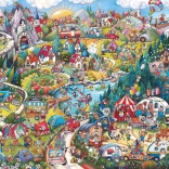 Puzzle 2000 piesece Weekend activ de RITA BERGMAN (puzzle + poster)