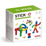 Set magnetic de construcție Stick-O Basic, 30 piese