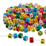 Mărgele literă colorate pentru înșirat