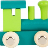 Locomotivă din lemn verde SMALL FOOT