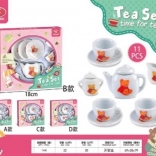 Set de ceai din ceramică cu flori pentru copii