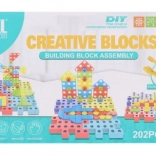 Set de construcție din plastic cu șuruburi, 202 piese