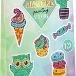 Grafix pictură cu diamante – autocolante Delicii, set 12 buc