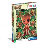 Puzzle Clementoni Super Color 104 piese – MARVEL Groot