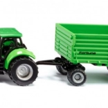 Siku Tractor Deutz-Fahr cu remorcă cu două axe Fortuna