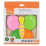 Puzzle mini din lemn fluturaș pentru copii de la Viga