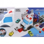 Ambulanță pliabilă cu bază de salvare și mașinuțe