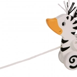 Goki rață de lemn de tras cu dungi zebră