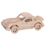 Puzzle 3D din lemn Porsche