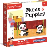 Clementoni Young Learner: mămici și pui – puzzle 12×2 piese