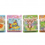 Cărămizi de lemn cu imagini 10x10 cm