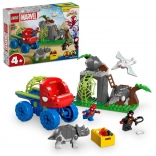 Set de construcție LEGO MARVEL SPIDEY misiunea de salvare a echipei în vehiculul off-road dino