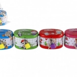 Pușculiță ovală pentru copii din tablă cu lacăt