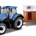 Tractor Bburago Fermier New Holland cu remorcă pentru cai