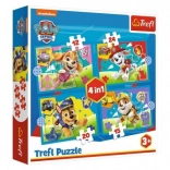 Puzzle 4v1 Patrula Cățelușilor în Acțiune