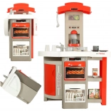 Bucătărie Smoby MINI TEFAL OpenCook electronică, pliabilă pe roți