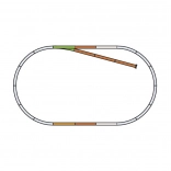 Set Piko de șine B cu linie moartă H0