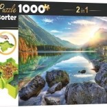 Puzzle cu sortator 2‑în‑1 Lacul Hintersee, Germania 1000 piese
