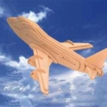 Puzzle 3D Lemn Avion Boeing