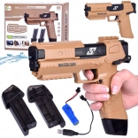 Pistol cu apă electric cu acumulator și două rezervoare