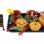 Set de ceai pentru copii cu tavă din plastic