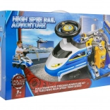 Trenuleț interactiv de călărit poliție pentru copii 3+